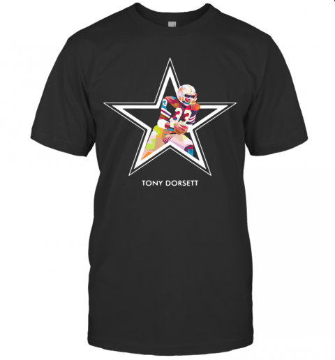 Tony dorsett 33 dallas cowboys football art shirt T-Shirt