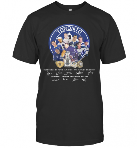 Toronto Maple Leafs Hockey Team Players Signatures T-Shirt