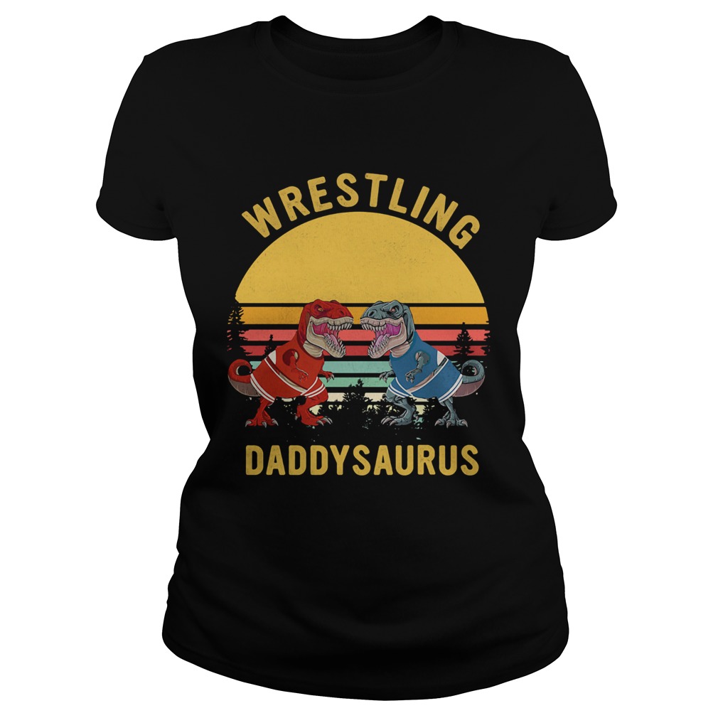 Trex wrestling daddysaurus vintage  Classic Ladies