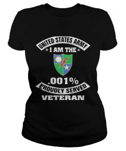 United states army I am the 75th ranger regiment crest 001 percent proudly served veteran  Classic Ladies