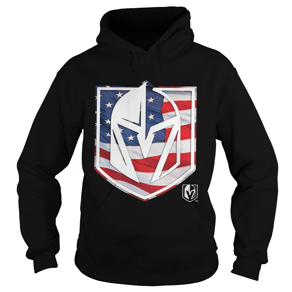 Vegas Golden Knights American flag veteran Independence Day  Hoodie