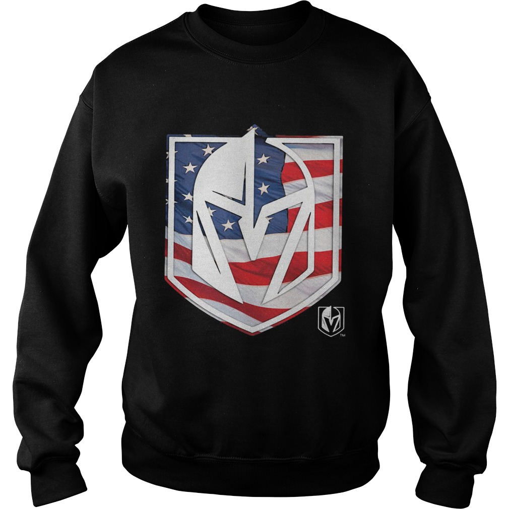 Vegas Golden Knights American flag veteran Independence Day  Sweatshirt
