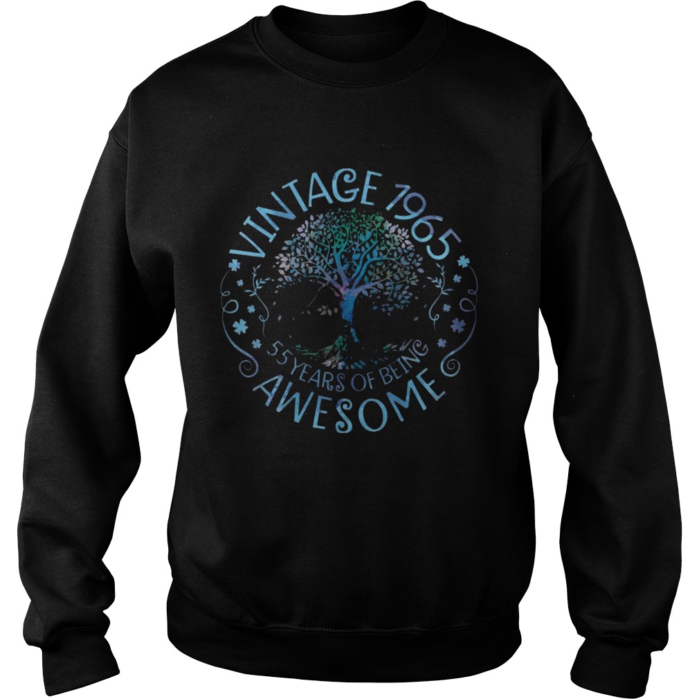 Vintage 1965 55 Years Of Being Awesome Sweatshirt