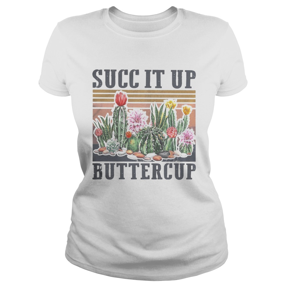 Vintage Cactus Succ It Up Buttercup Classic Ladies