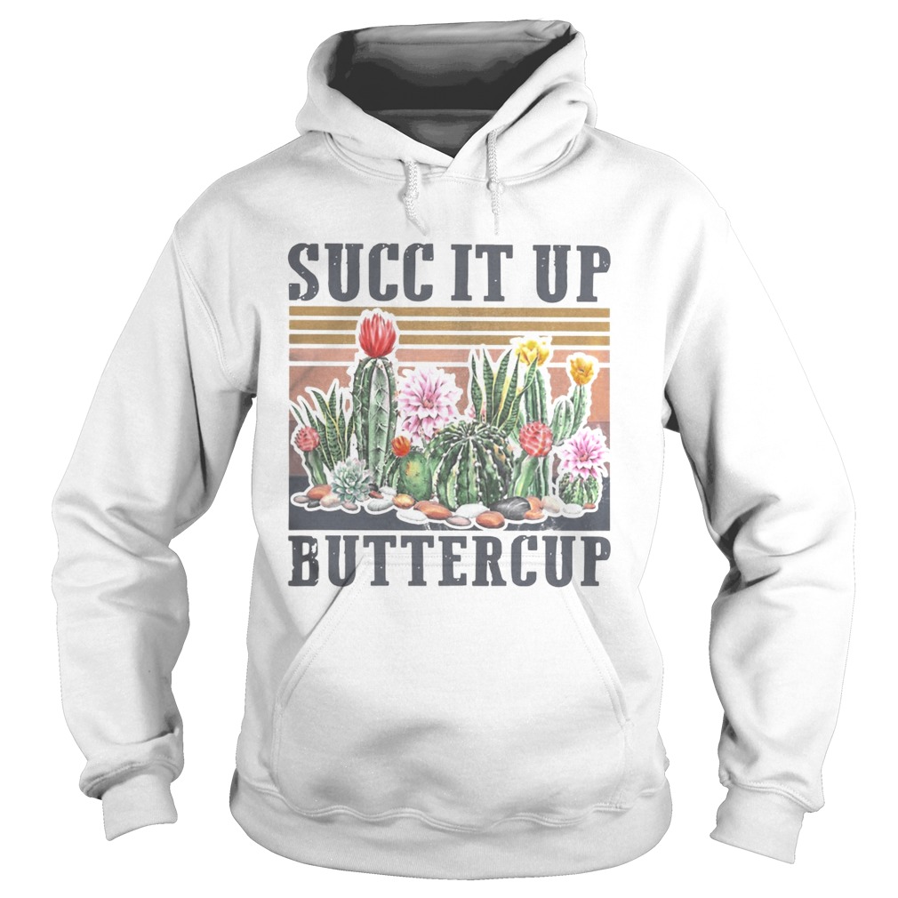 Vintage Cactus Succ It Up Buttercup Hoodie