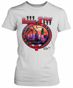 Vintage Chicago Bulls 1998 NBA Champions Repeat 3 Peat Michael Jordan T-Shirt Classic Women's T-shirt