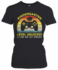 Vintage Kindergarten Level Unlocked Game On 1St Grade T-Shirt Classic Women's T-shirt