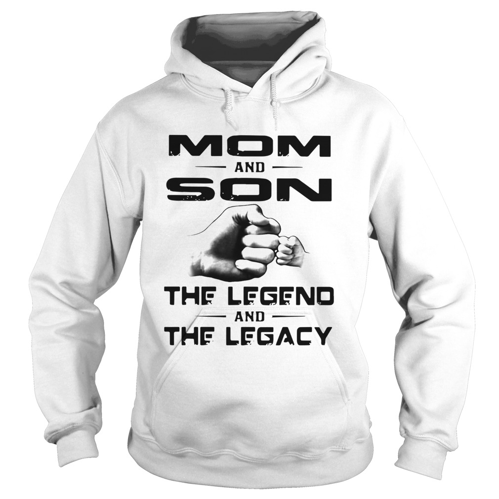 Vintage Mom And Son The Legend And The Legacy Hoodie