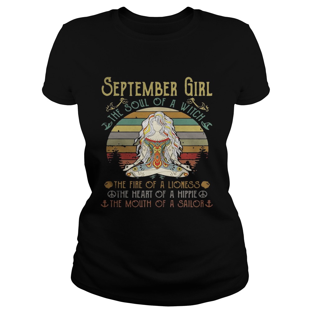 Vintage Yoga September Girl The Soul Of The Witch  Classic Ladies
