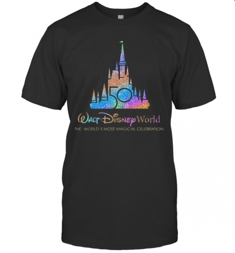 Walt Disney World 50Th Anniversary 1970 2020 The World'S Most Magical Celebration T-Shirt