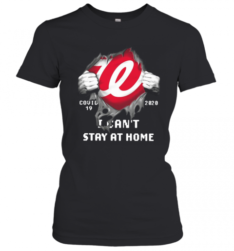 Washington Nationals Inside Me Covid 19 2020 I Can'T Stay At Home T-Shirt Classic Women's T-shirt