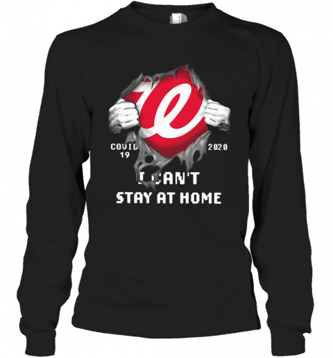Washington Nationals Inside Me Covid 19 2020 I Can'T Stay At Home T-Shirt Long Sleeved T-shirt 