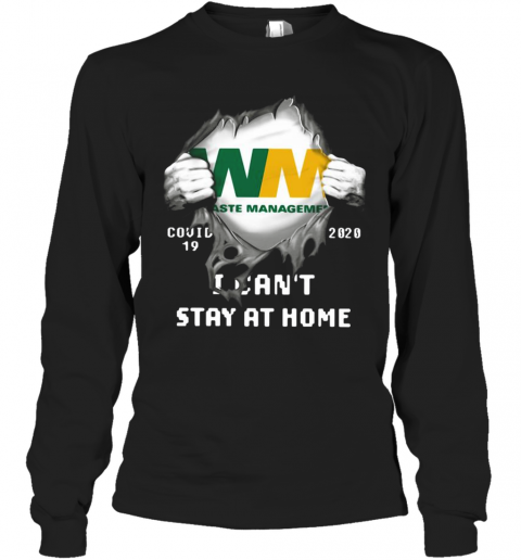 Waste Management Inside Me Covid 19 2020 I Can'T Stay At Home T-Shirt Long Sleeved T-shirt 