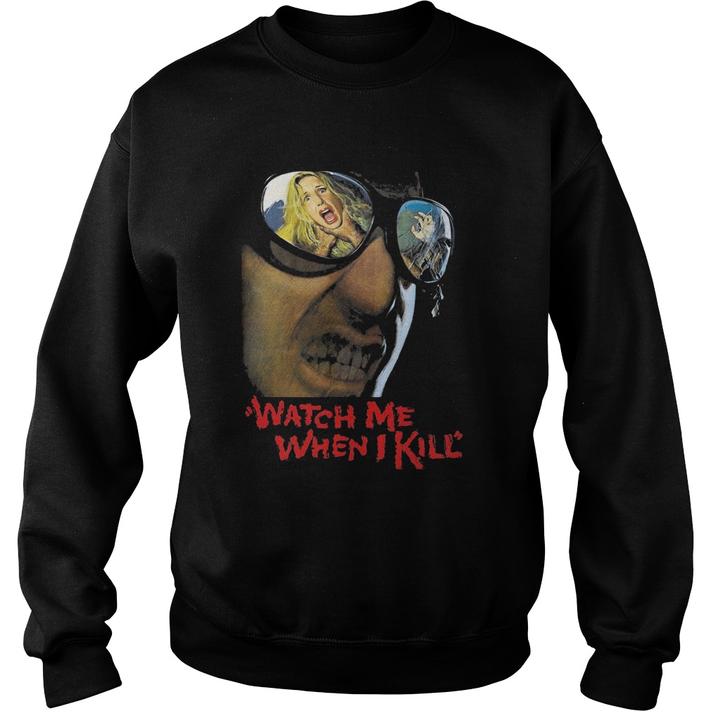 Watch me when i kill black corrado pani paola tedesco homme  Sweatshirt