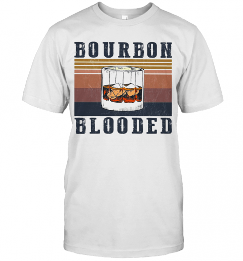 Wine Bourbon Blooded Vintage T-Shirt