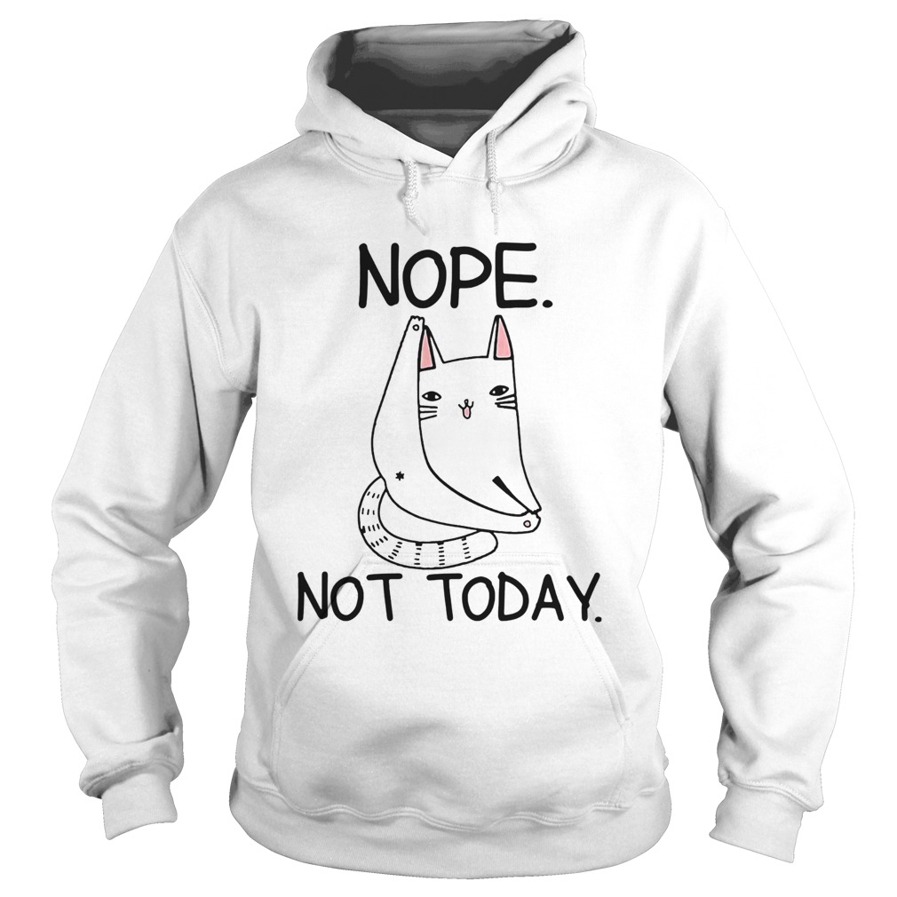 cat nope not today Hoodie