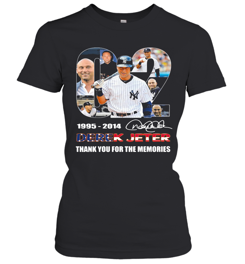 02 1995 2014 Derek Jeter Thank You For The Memories Signature T-Shirt Classic Women's T-shirt