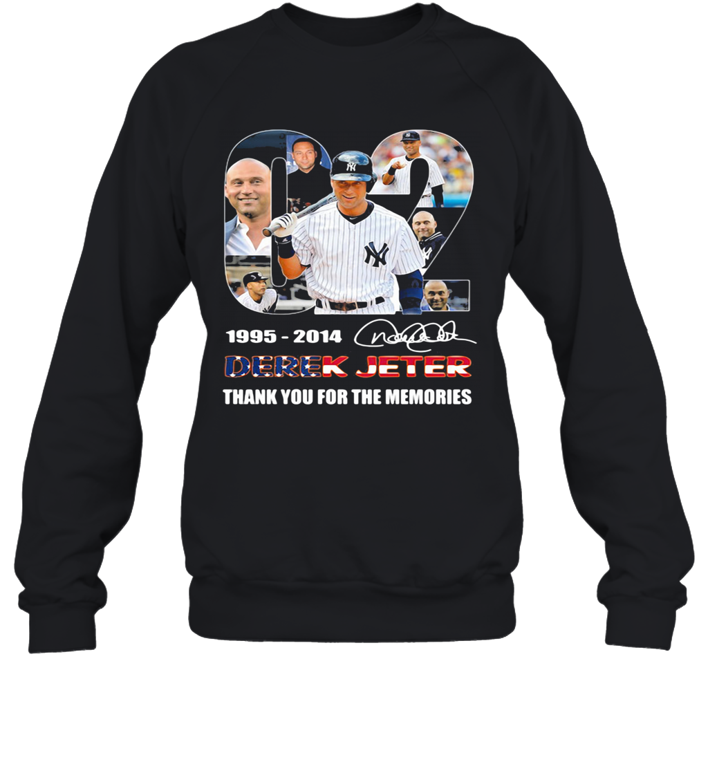 02 1995 2014 Derek Jeter Thank You For The Memories Signature T-Shirt Unisex Sweatshirt