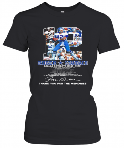 12 Roger Staubach Dallas Cowboys 1969 1979 Thank You For The Memories Signature T-Shirt Classic Women's T-shirt
