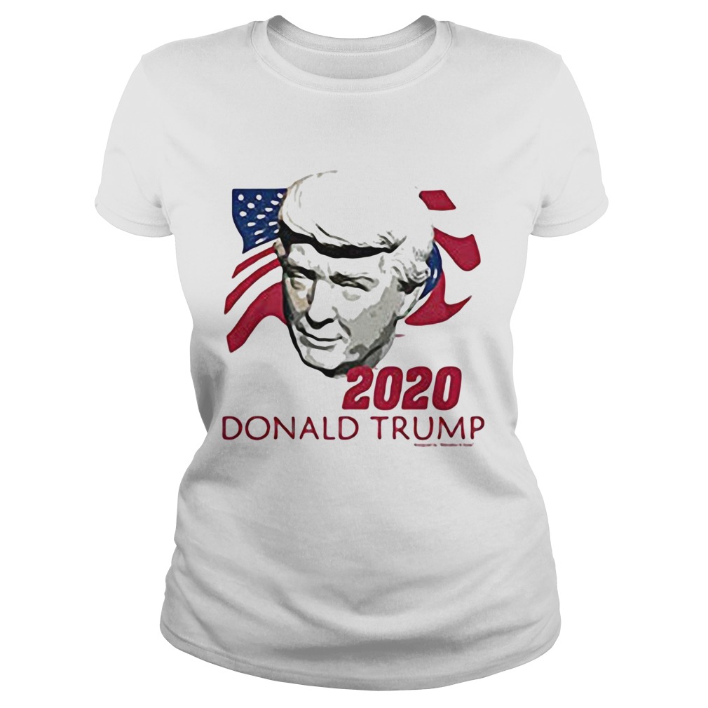 2020 donald trump american flag independence day Classic Ladies