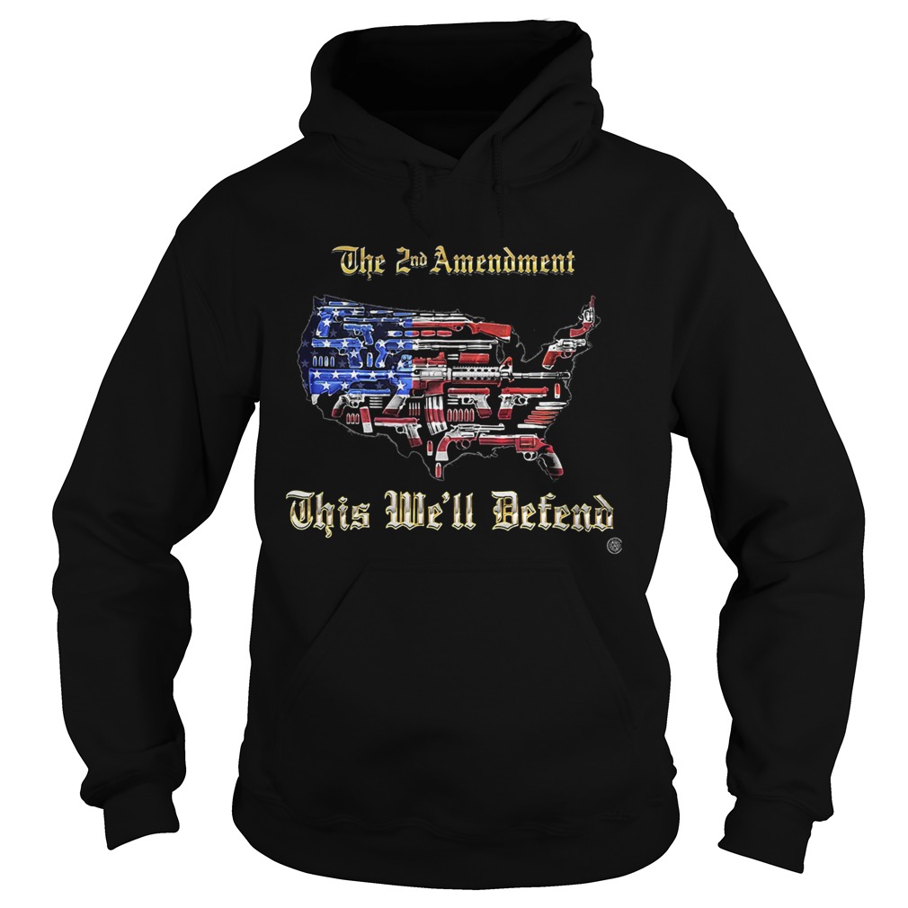 2nd Amendment This Well Defend American flag  Hoodie