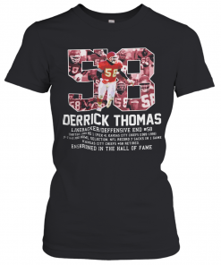 58 Derrick Thomas Kansas City Football Linebacker Jersey T-Shirt Classic Women's T-shirt
