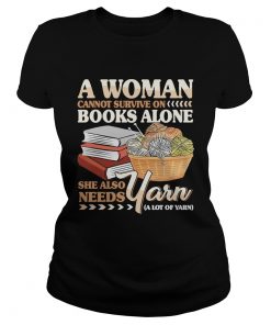 A Woman Books Alone She Also Needs Yarn Wool  Classic Ladies