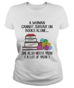 A Woman Cannot Survive On Books Alone She Also Need Yarn A Llot Of Yarn  Classic Ladies