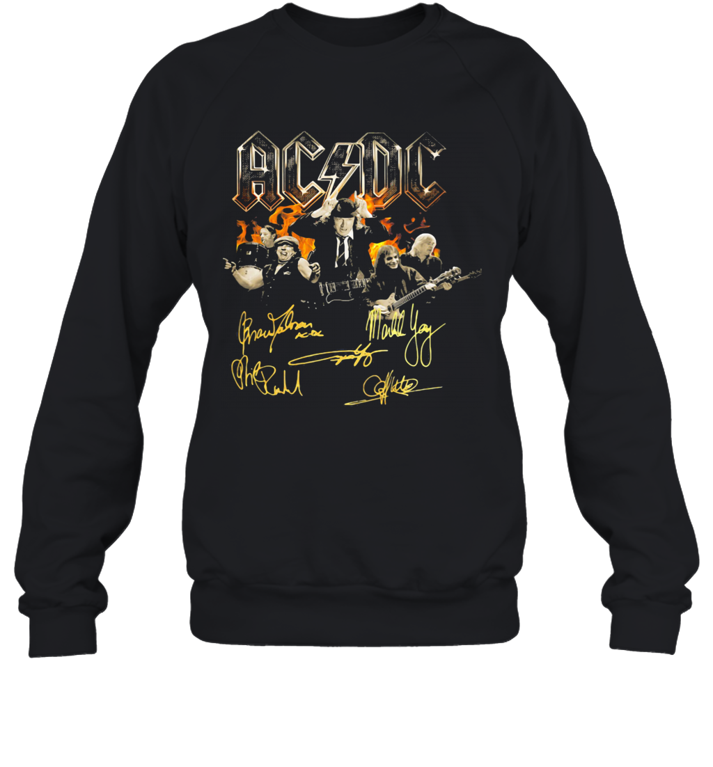 Acdc Band Members Signatures T-Shirt Unisex Sweatshirt