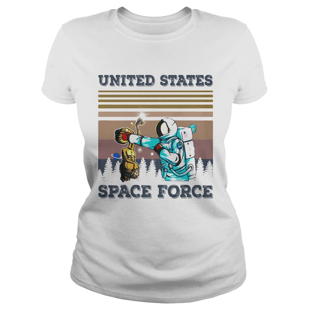Aliens and astronauts united states space force vintage retro Classic Ladies