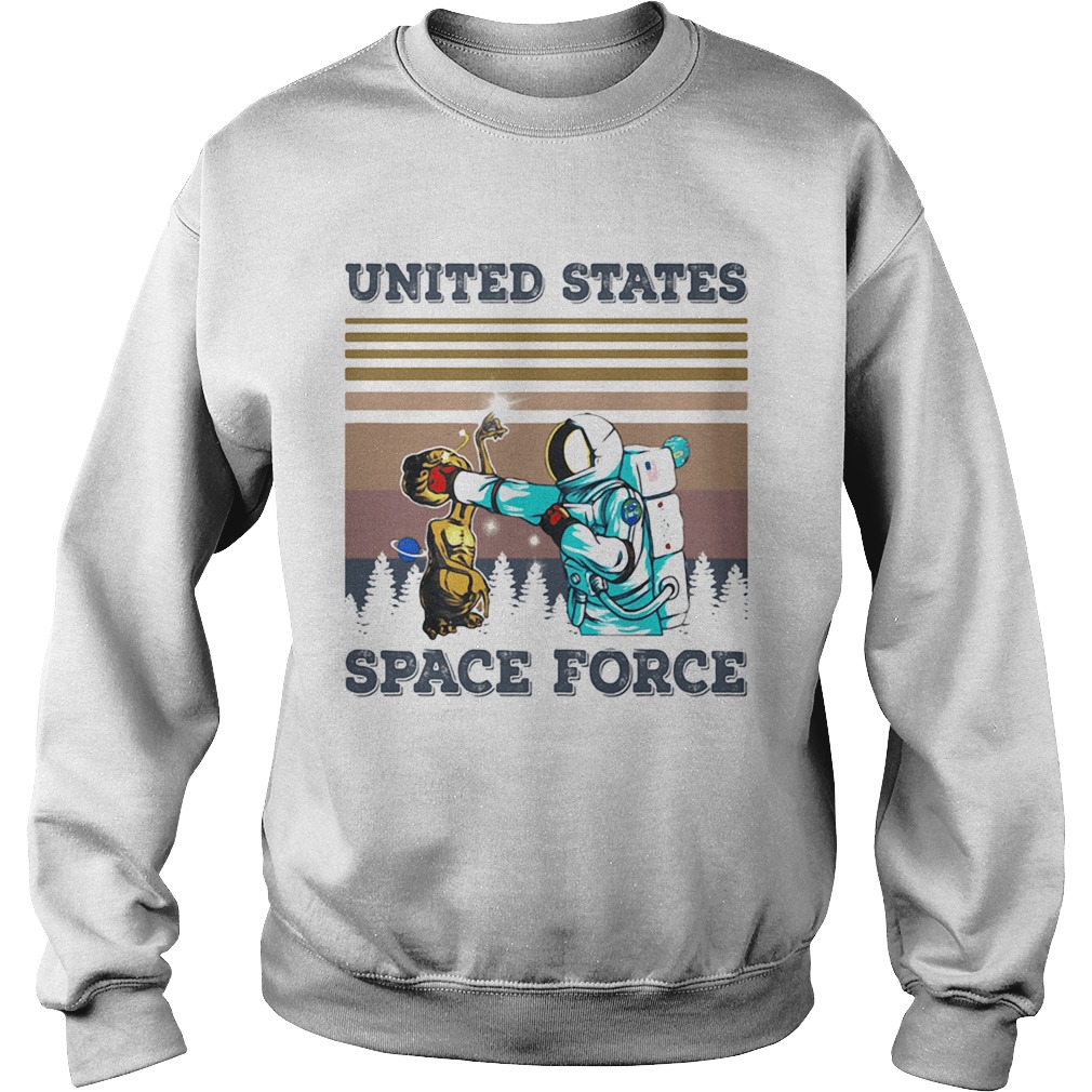 Aliens and astronauts united states space force vintage retro Sweatshirt