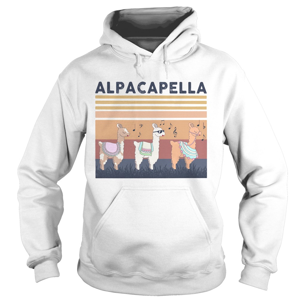 Alpacapella Camel Vintage Retro Hoodie