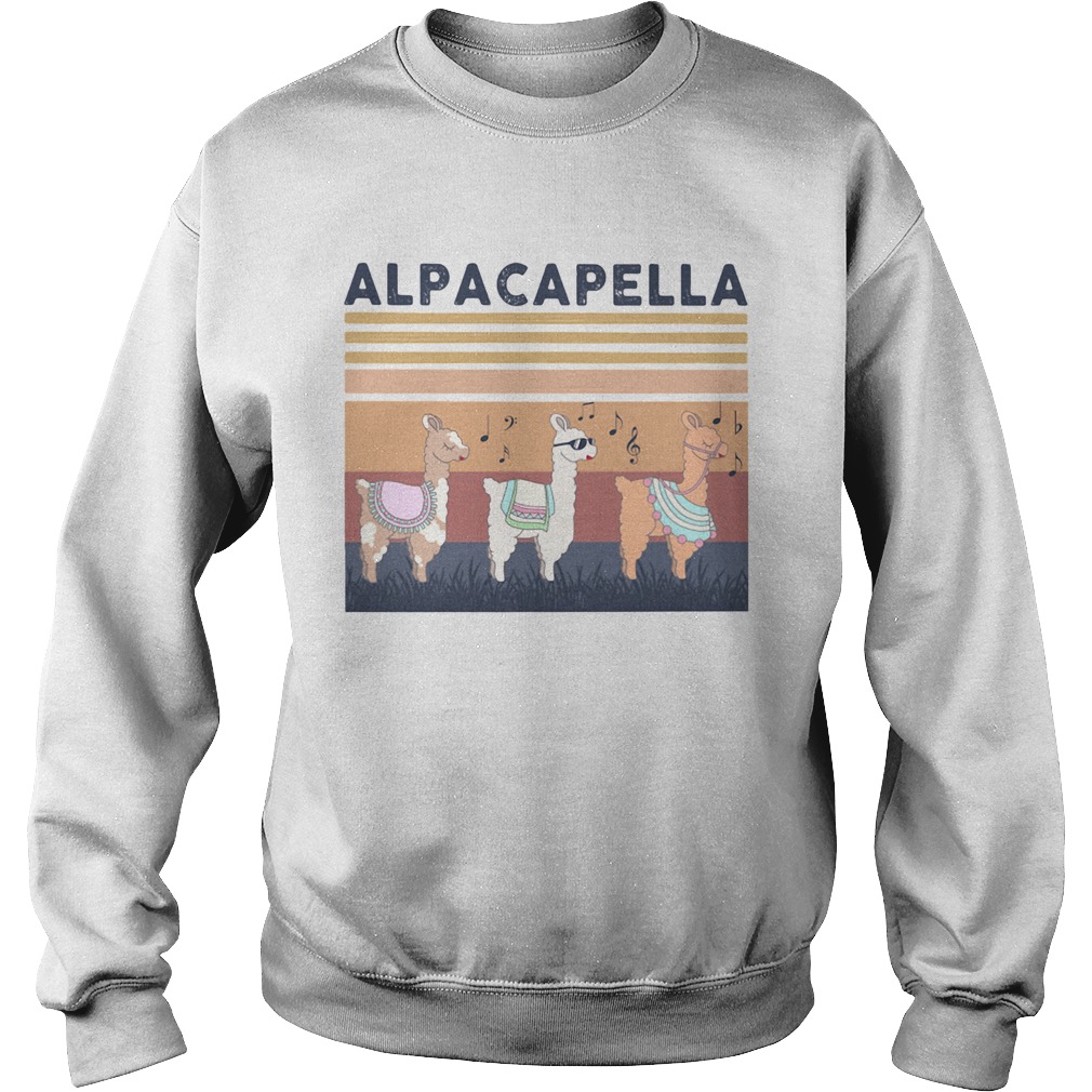 Alpacapella Camel Vintage Retro Sweatshirt
