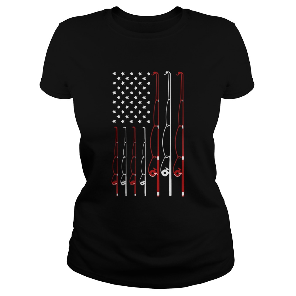 American Flag Fishing Rod  Classic Ladies