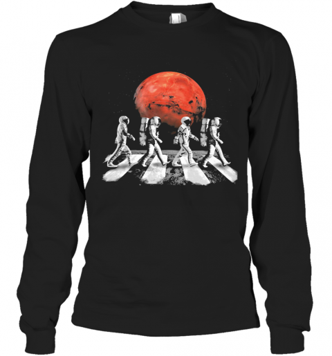 Astronaut Abbey Road T-Shirt Long Sleeved T-shirt 