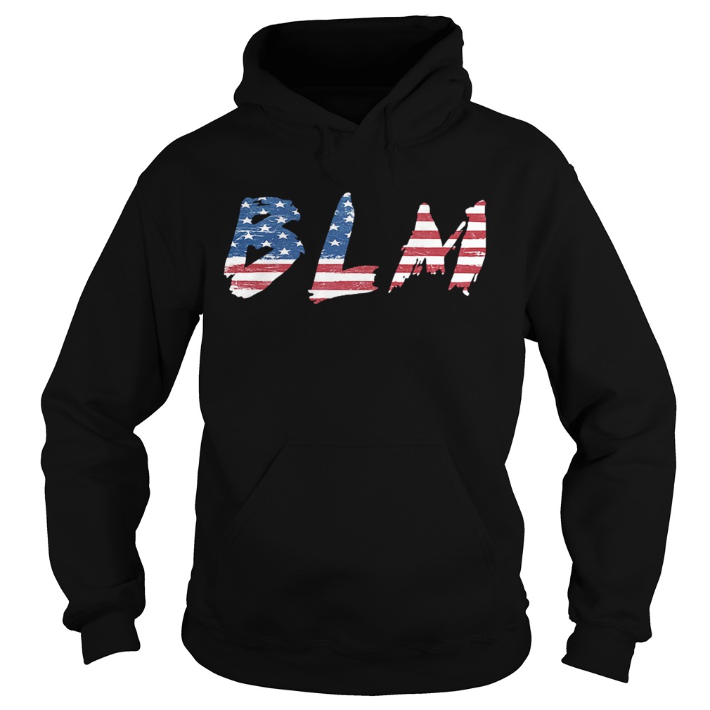 BLM American flag veteran Independence day  Hoodie