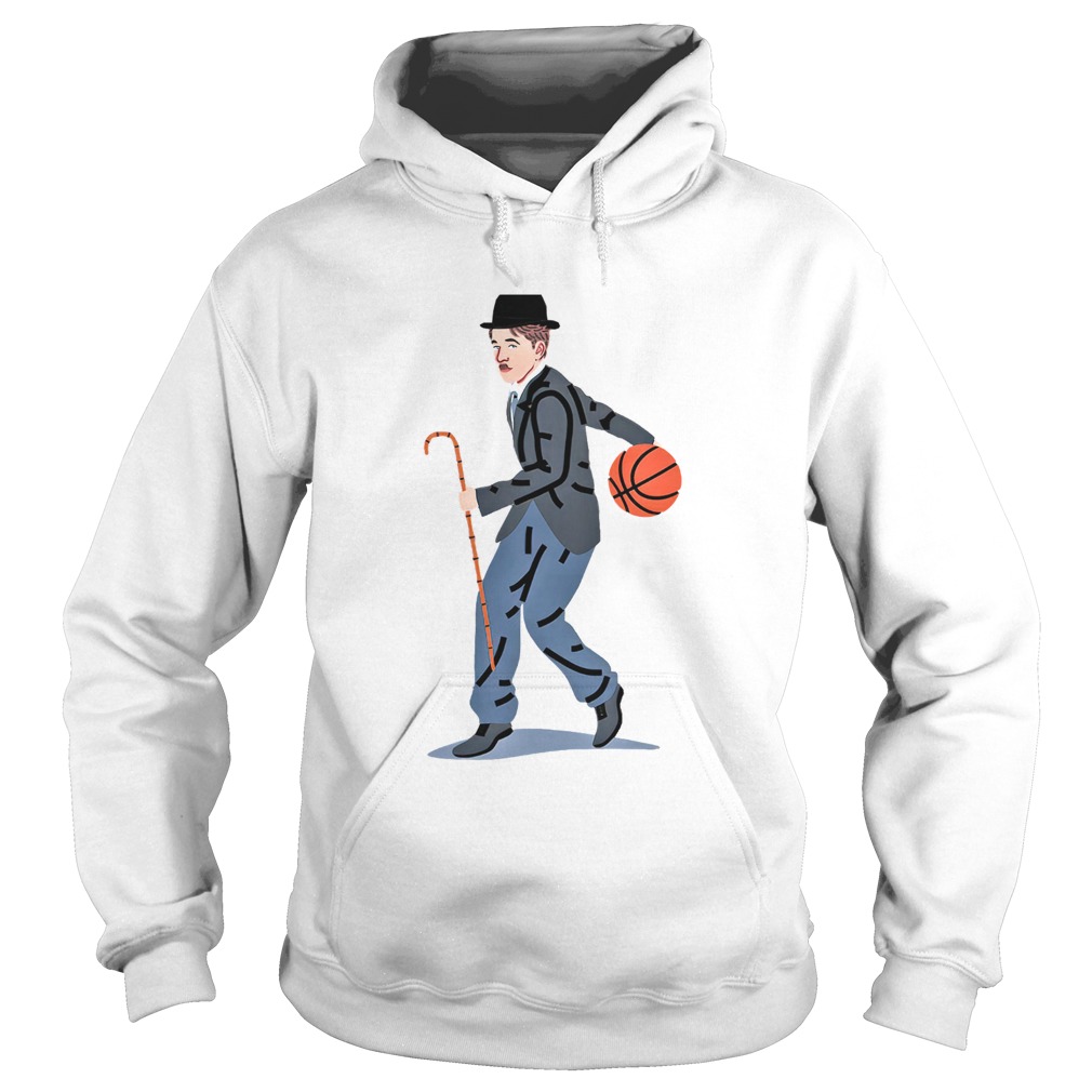 Balling chaplin playing basketball art Hoodie