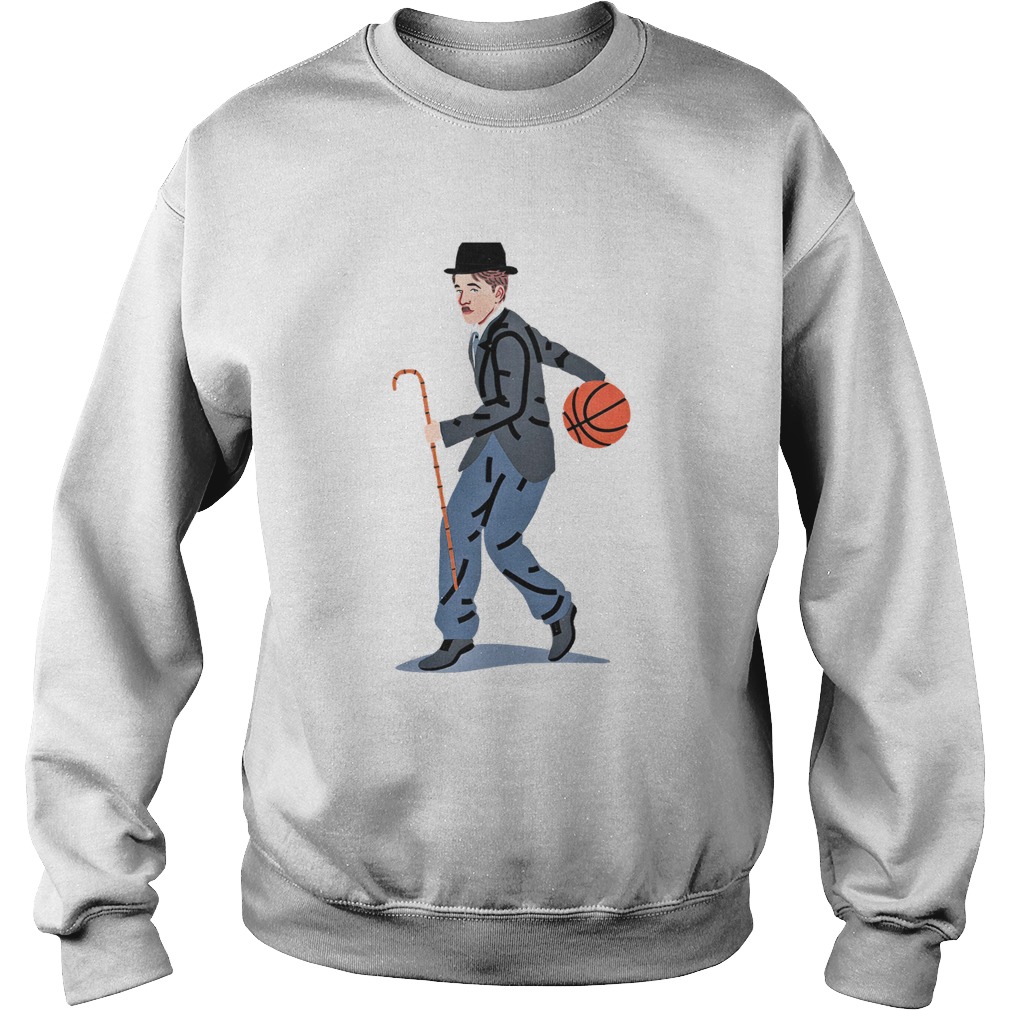 Balling chaplin playing basketball art Sweatshirt