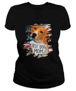 Beagle best dog mom american flag independence day  Classic Ladies