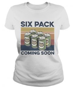 Beer six pack coming soon vintage retro  Classic Ladies