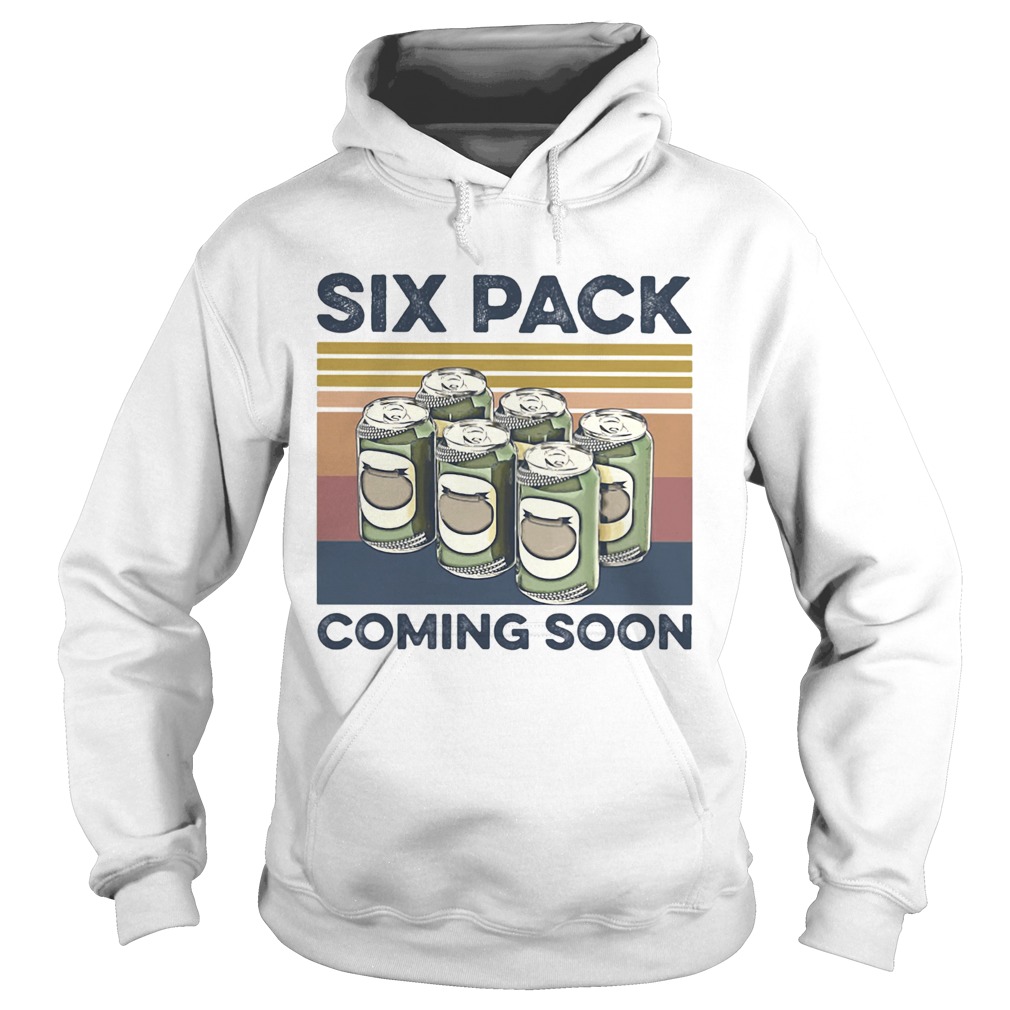 Beer six pack coming soon vintage retro  Hoodie