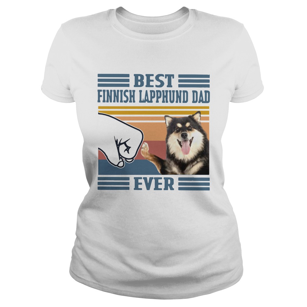 Best Finnish Lapphund Dad Ever Vintage Classic Ladies