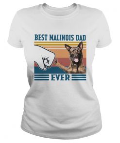 Best Malinois Dad Ever Vintage  Classic Ladies