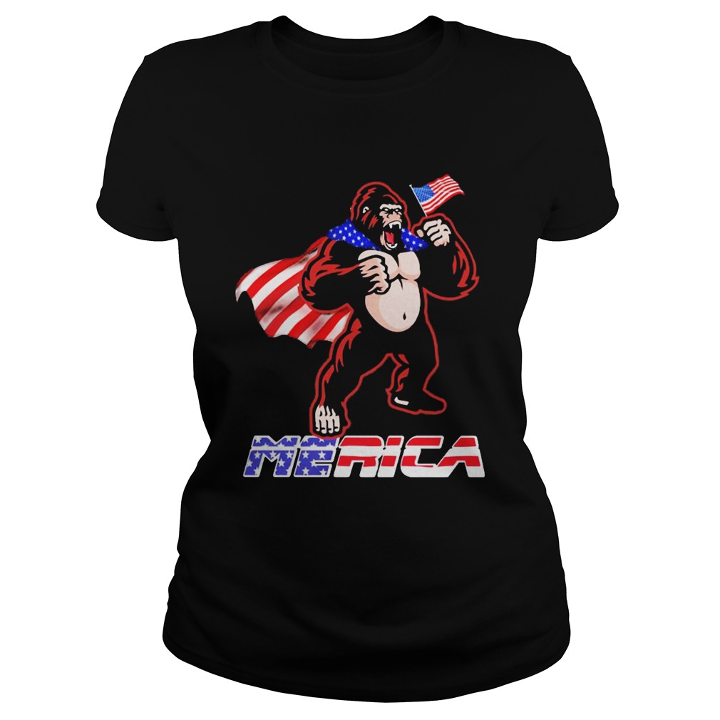 Bigfoot Happy The 4th Of July America  Classic Ladies