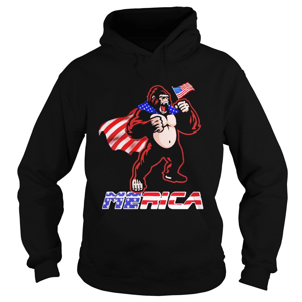 Bigfoot Happy The 4th Of July America  Hoodie