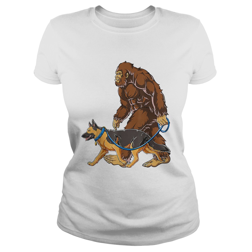 Bigfoot Walking German Shepherd  Classic Ladies