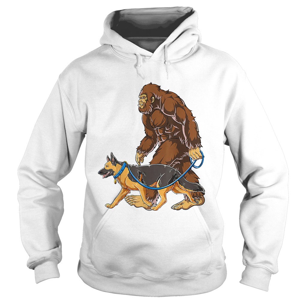 Bigfoot Walking German Shepherd  Hoodie