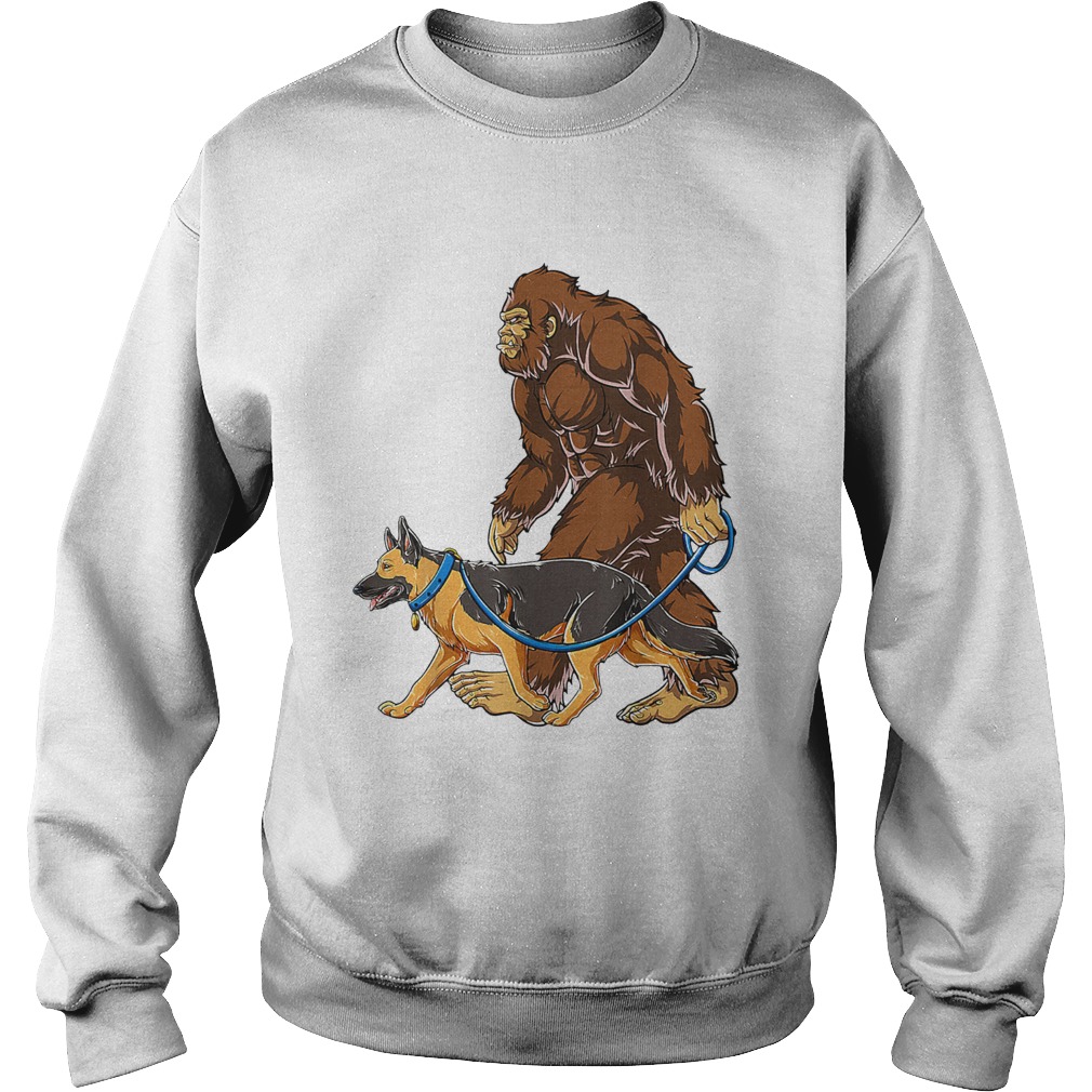 Bigfoot Walking German Shepherd  Sweatshirt