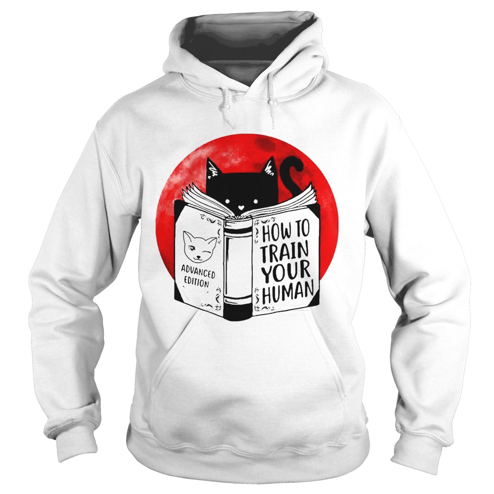 Black Cat Advanced Edition How To Train Your Human Moon  Hoodie