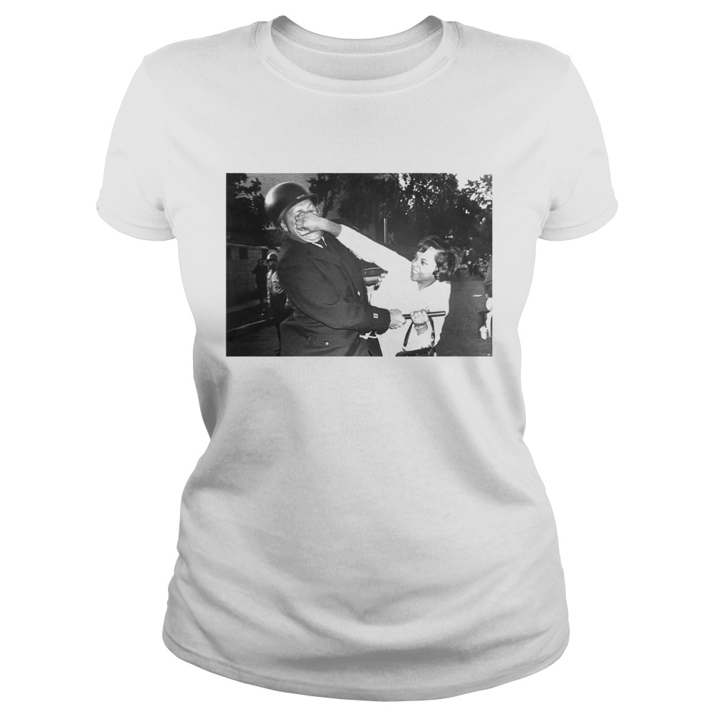 Black Woman Fighting Police Classic Ladies